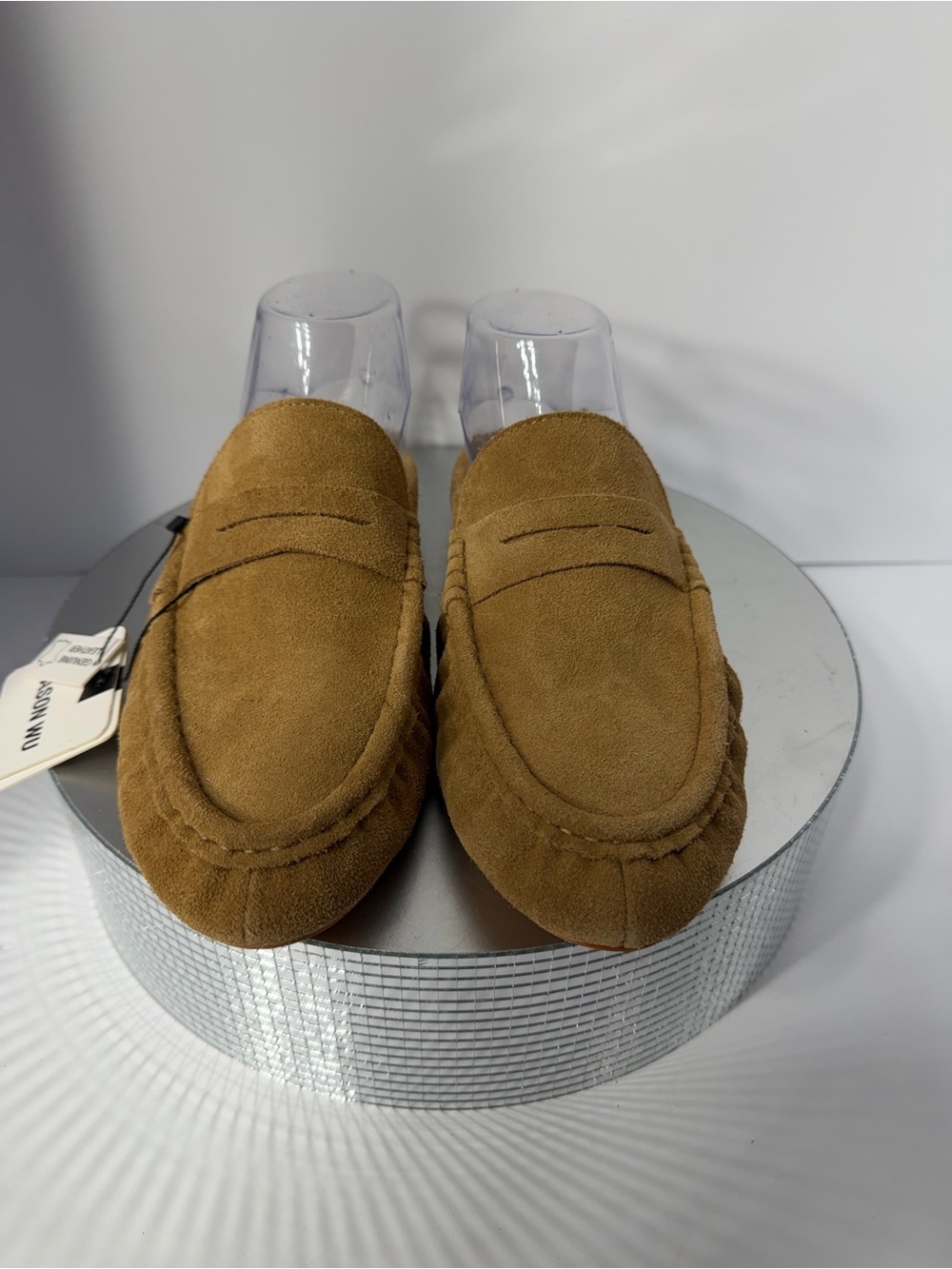 Jason Wu women’s Suede Penny Loafers in Cognac Brown